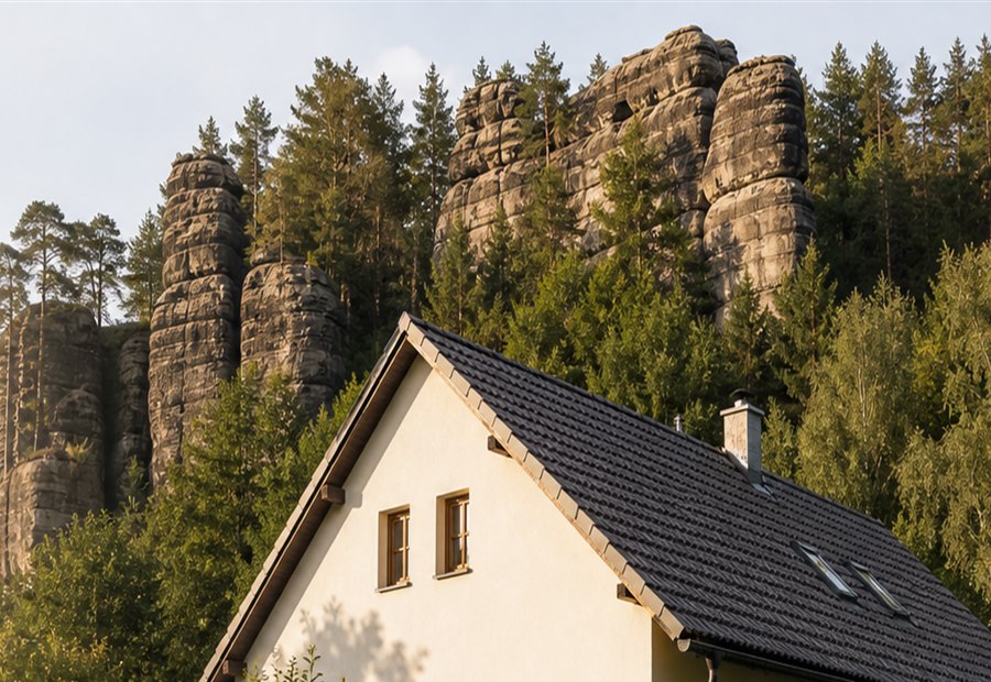 Pískovcové skály v okolí Svojkova